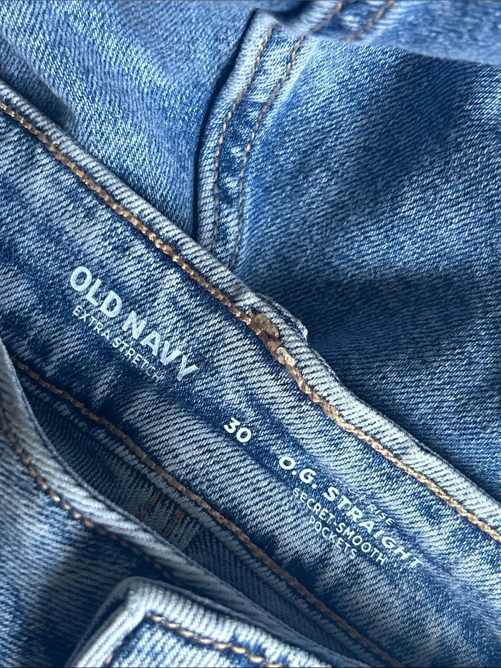 Old Navy extra stretch high rise O.G. Straight distressed jeans size 30